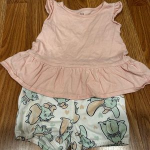 Baby gap girls shirt size 18-24 months plus shorts from kohls